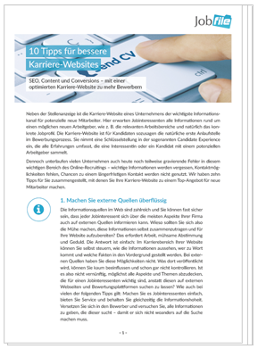 White Paper_Karriere-Websites_Titelseite White Paper Karriere-Websites